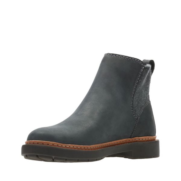 Clarks Womens Trace Fall Chelsea Boots Dark Grey | UK-3245071